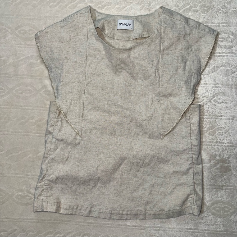 Sam &‎ Lavi Linen Blend Sleeveless Top
